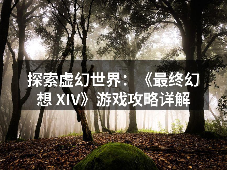 探索虚幻世界：《最终幻想 XIV》游戏攻略详解